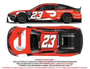 *CANCELLED* Bubba Wallace 2023 DoorDash 1:24 Color Chrome Nascar Diecast Bubba Wallace, Nascar Diecast, 2023 Nascar Diecast, 1:24 Scale Diecast