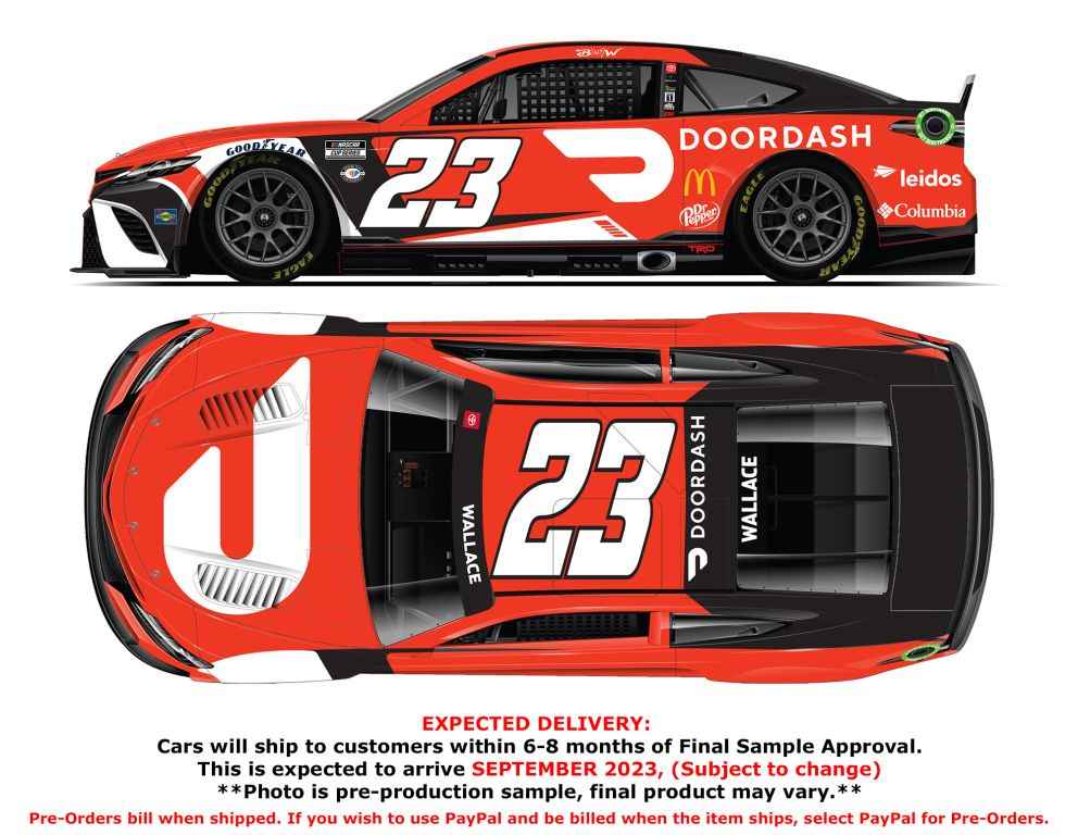Bubba Wallace 2023 DoorDash 1:24 Nascar Diecast