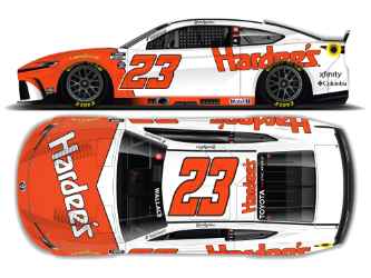 *Preorder* Bubba Wallace 2026 Hardees Flashback 1:24 Color Chrome Nascar Diecast Bubba Wallace, Nascar Diecast, 2026 Nascar Diecast, 1:24 Scale Diecast