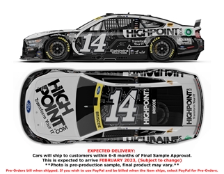 *Preorder* Chase Briscoe 2022 Highpoint Black 1:24 Color Chrome Nascar Diecast Chase Briscoe, Nascar Diecast, 2022 Nascar Diecast, 1:24 Scale Diecast