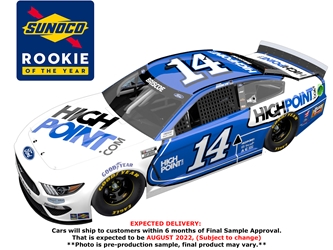 *Preorder* Chase Briscoe Autographed 2021 HightPoint.com Sunoco Rookie of the Year 1:24 Galaxy Color Nascar Diecast Chase Briscoe, Nascar Diecast, 2021 Nascar Diecast, 1:24 Scale Diecast