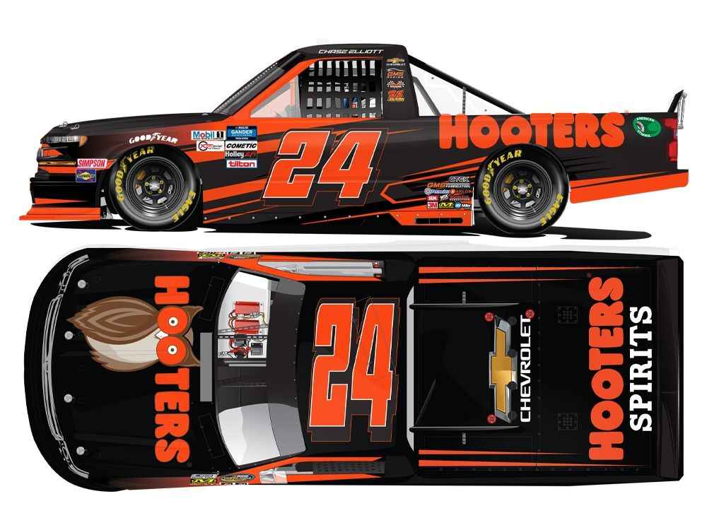Lot of (2) Chase Elliott 1:24 Scale Stock Cars With Signed LE #9 Hooter Lot of (2) Chase Elliott 1:24 Scale Stock Cars With Signed LE #9 Hooter