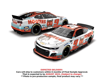 *Preorder* Chase Elliott 2022 Hooters 1:24 Color Chrome Nascar Diecast Chase Elliott, Nascar Diecast, 2022 Nascar Diecast, 1:24 Scale Diecast