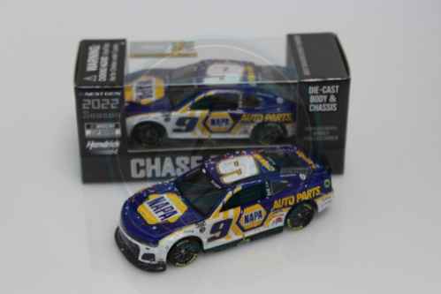 Modellino Pressofuso Lionel 1:24 - Chase Elliott 2022 NAPA Dover Win (Cromato) - Nuovo In Scatola