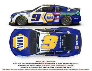 *CANCELLED* Chase Elliott 2023 NAPA / SmartWasher 1:24 Color Chrome Nascar Diecast Chase Elliott, Nascar Diecast, 2023 Nascar Diecast, 1:24 Scale Diecast