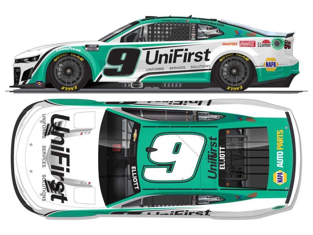 Chase Elliott 2024 Unifirst 1:24 Color Chrome Nascar Diecast