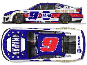 *Preorder* Chase Elliott 2026 Napa Gold Filters Patriotic 1:24 Flash Coat Silver Nascar Diecast Chase Elliott, Nascar Diecast, 2026 Nascar Diecast, 1:24 Scale Diecast