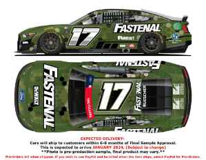 *CANCELLED* Chris Buescher 2023 Fastenal Patriotic 1:24 Nascar Diecast - FOIL NUMBER DIECAST Chris Buescher, Nascar Diecast, 2023 Nascar Diecast, 1:24 Scale Diecast