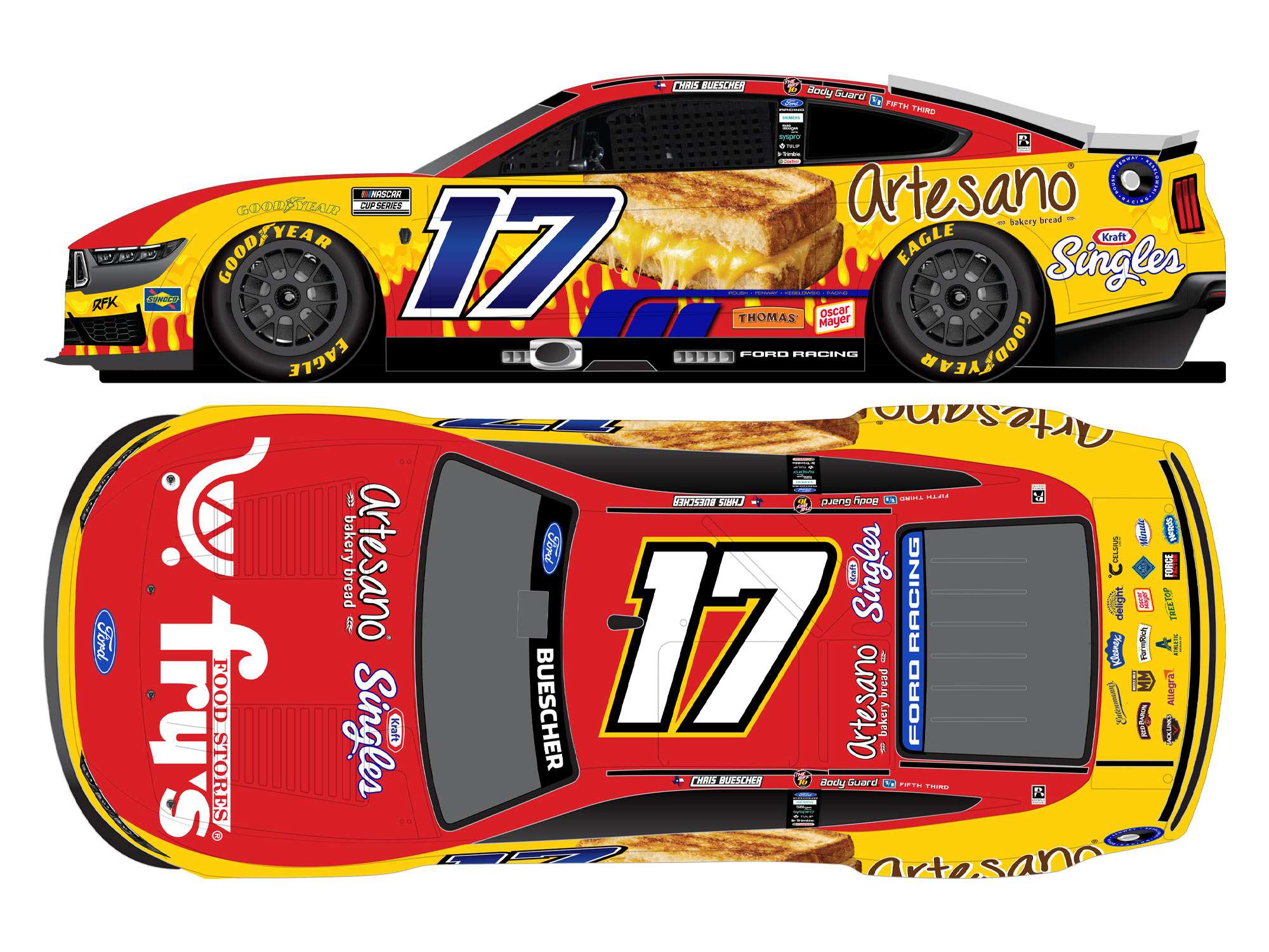 (DRIVER NAME) 2026 (SPONSOR) 1:24 Liquid Color Nascar Diecast