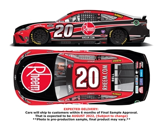 *Preorder* Christopher Bell 2022 Rheem 1:24 Color Chrome Nascar Diecast Christopher Bell, Nascar Diecast, 2022 Nascar Diecast, 1:24 Scale Diecast