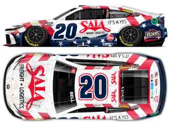 *Preorder* Christopher Bell 2026 Saia LTL Patriotic 1:64 Nascar Diecast Christopher Bell, Nascar Diecast, 2026 Nascar Diecast, 1:64 Scale Diecast,