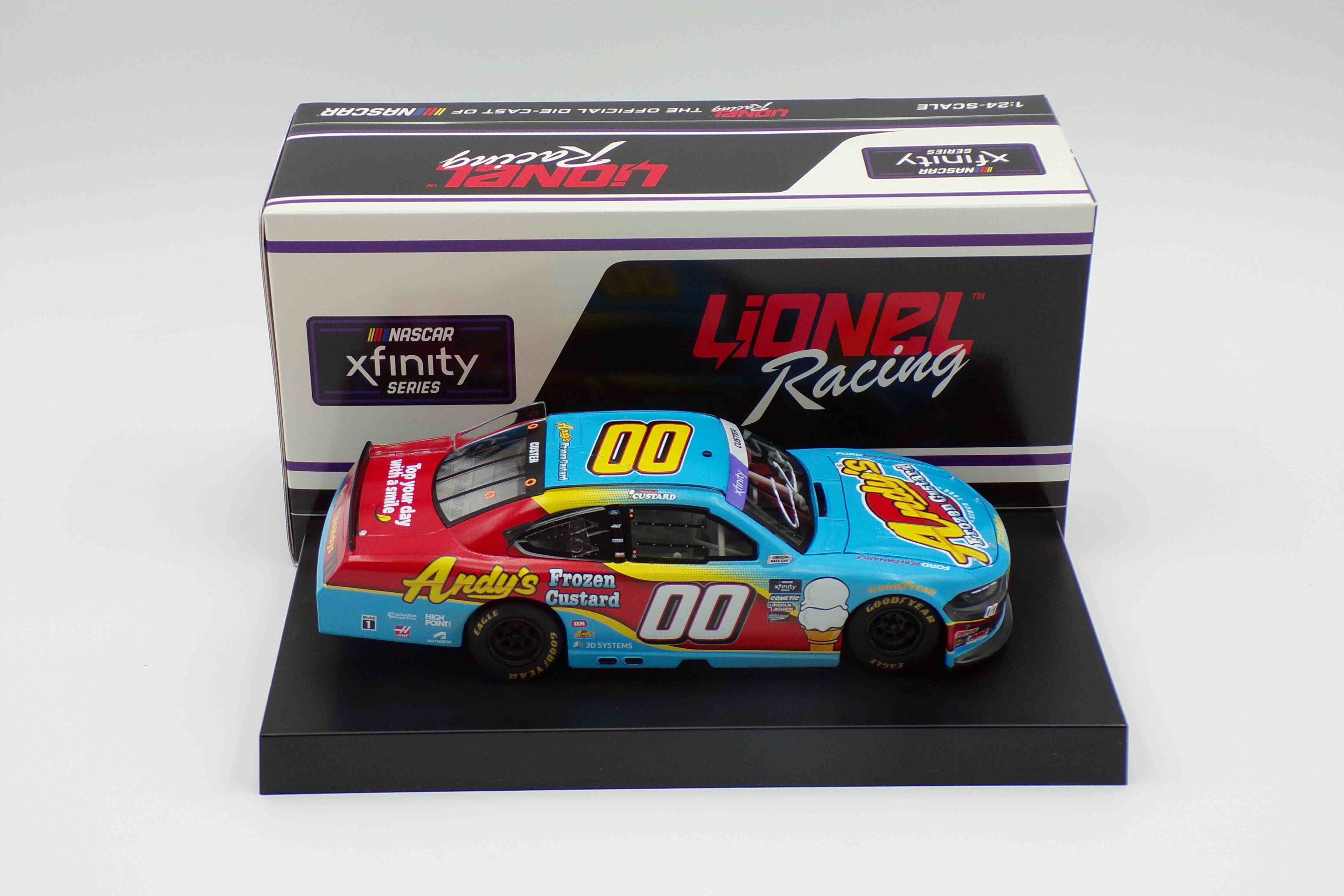 Cole Custer Autographed 2024 Andy's Frozen Custard1:24 Nascar Diecast