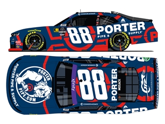 *Preorder* Connor Mosack  2024 Porter Pipe & Supply 1:24 Color Chrome Nascar Diecast - Xfinity Series Connor Mosack, Nascar Diecast, 2024 Nascar Diecast, 1:24 Scale Diecast