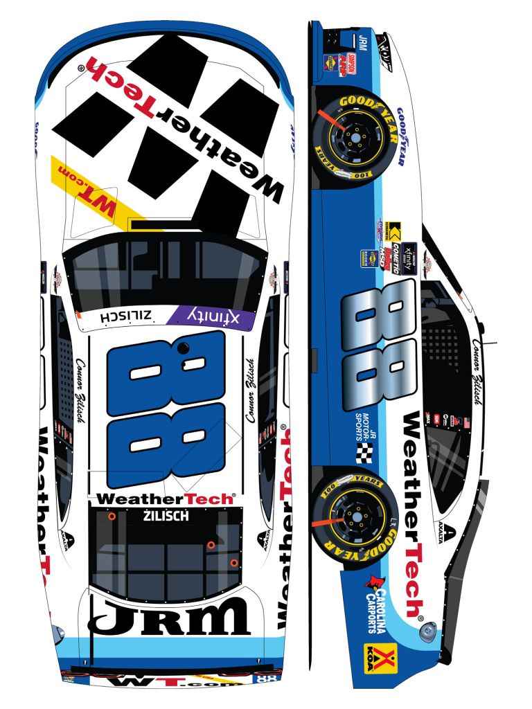 Connor Zilisch 2025 Weathertech Throwback 1:24 Color Chrome Nascar