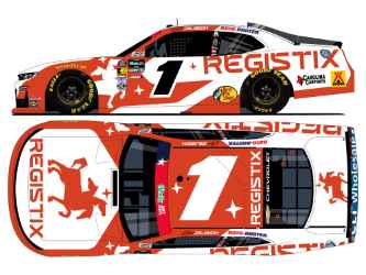 *Preorder* Connor Zilisch 2026 Registix 1:24 Flash Coat Silver Nascar Diecast - OReilly Auto Parts Series Connor Zilisch, Nascar Diecast, 2026 Nascar Diecast, 1:24 Scale Diecast