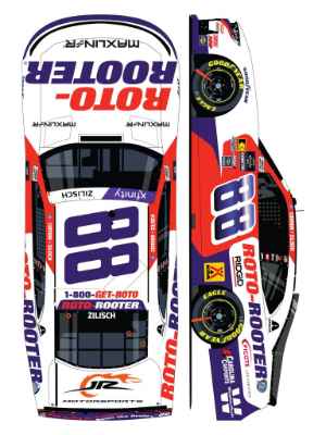 *CANCELLED* Connor Zilisch Autographed 2025 Roto Rooter 1:24 Nascar Diecast - FOIL NUMBER CAR - Xfinity Series Connor Zilisch, Nascar Diecast, 2025 Nascar Diecast, 1:24 Scale Diecast, Autographed