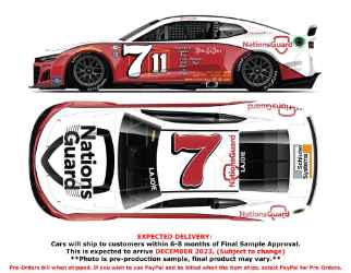 *CANCELLED* Corey LaJoie 2023 Nations Guard Darlington Throwback 1:24 Elite Nascar Diecast Corey LaJoie, Nascar Diecast, 2022 Nascar Diecast, 1:24 Scale Diecast, pre order diecast, Elite