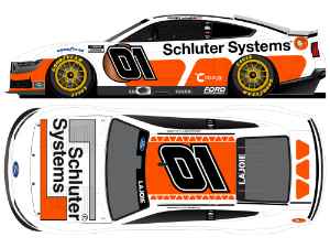 *CANCELLED* Corey Lajoie 2025 Schluter-Systems White 1:24 Color Chrome Nascar Diecast Corey Lajoe, Nascar Diecast, 2025 Nascar Diecast, 1:24 Scale Diecast