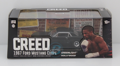 Creed (2015) 1:43 1967 Ford Mustang Coupe Creed, Movie Diecast, 1:24 Scale