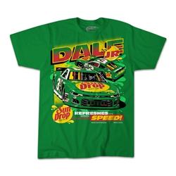 *Preorder* Dale Earnhardt Jr Sun Drop 1-Spot Kelly Green Car Tee Dale Earnhardt Jr, nascar, apparel, tee, Sun Drop