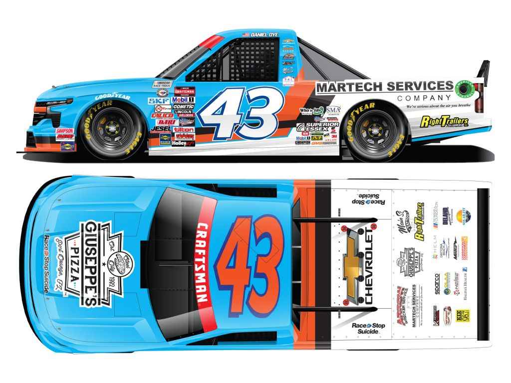 Daniel Dye 2023 Giuseppe's Steel City Pizza 1:64 Nascar Diecast