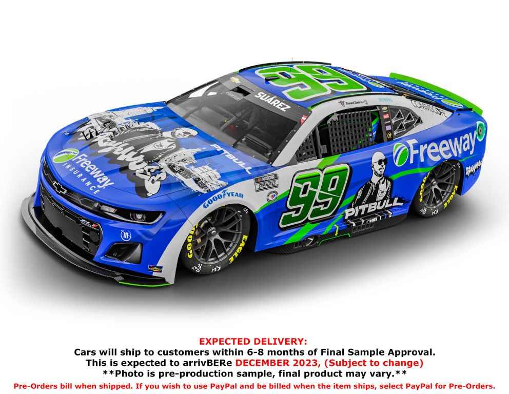 Daniel Suarez 2023 Freeway Insurance Featuring Pitbull 1:24 Color