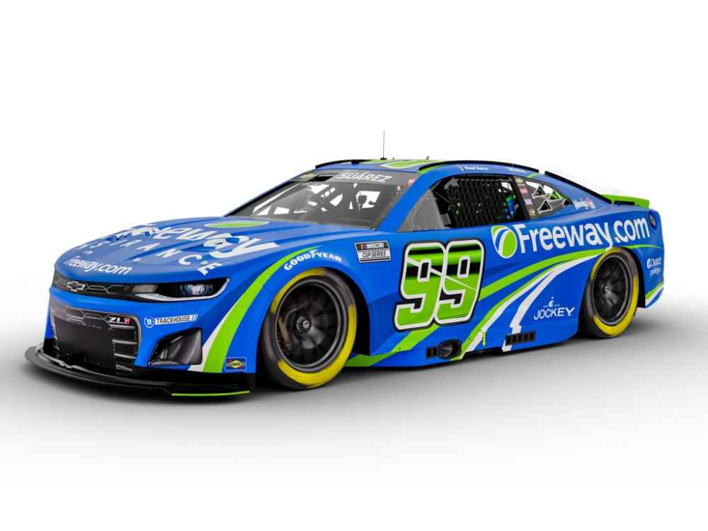 Daniel Suarez 2025 Freeway Insurance Blue 1:24 Color Chrome Nascar Diecast