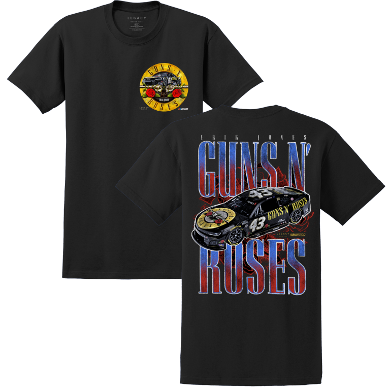 Guns N' Roses Pistols & Roses T-Shirt – Official Licensed Men's Black Tee (Size Small)