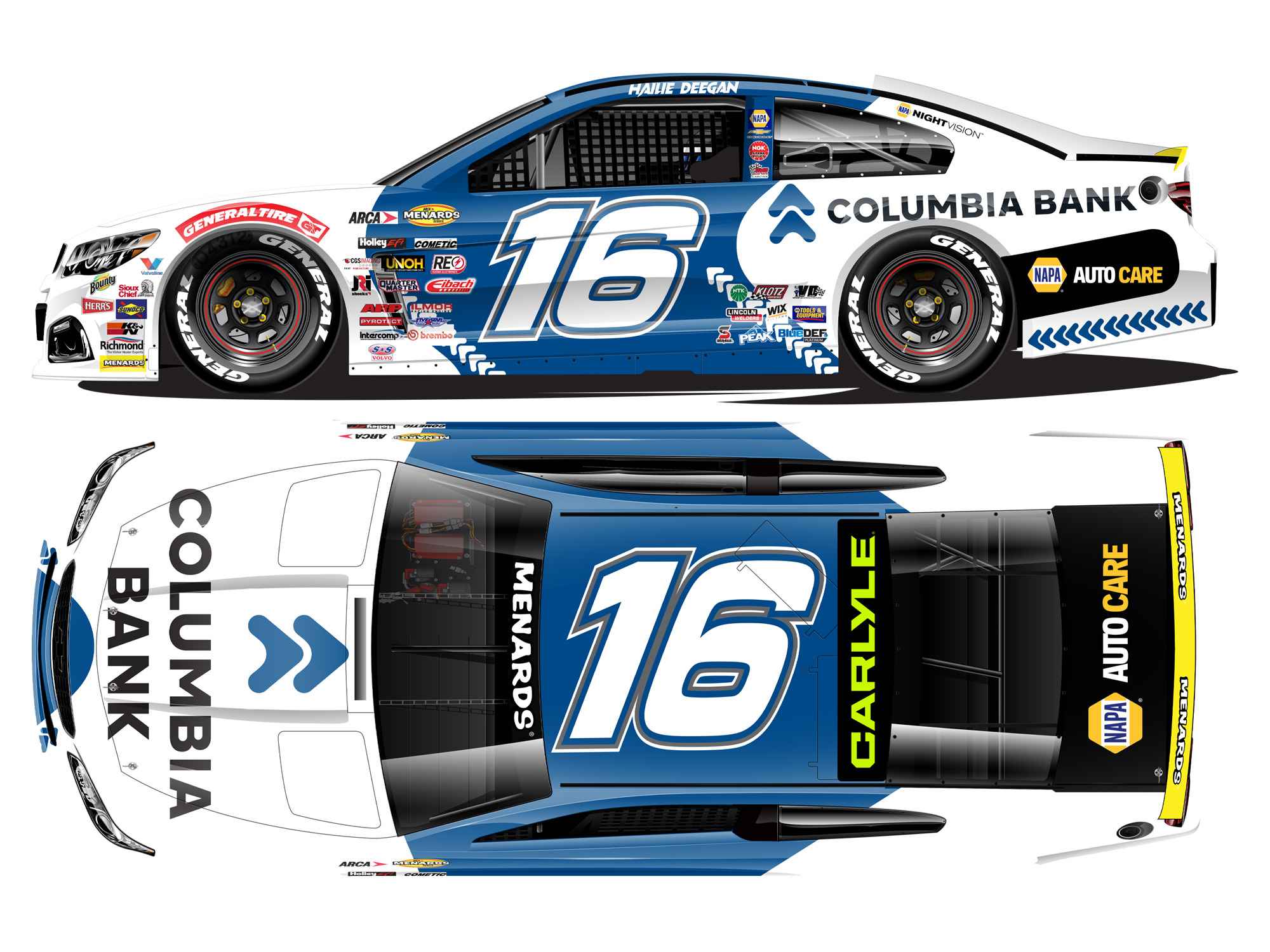 Hailie Deegan 2026 Columbia Bank 1:64 ARCA Diecast - ARCA