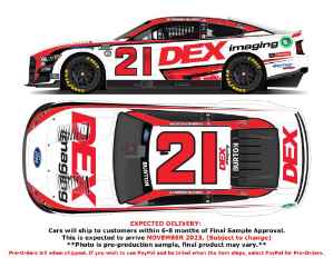*CANCELLED* Harrison Burton Autographed 2023 DEX Imaging 1:24 Nascar Diecast - FOIL NUMBER DIECAST Harrison Burton, Nascar Diecast, 2023 Nascar Diecast, 1:24 Scale Diecast