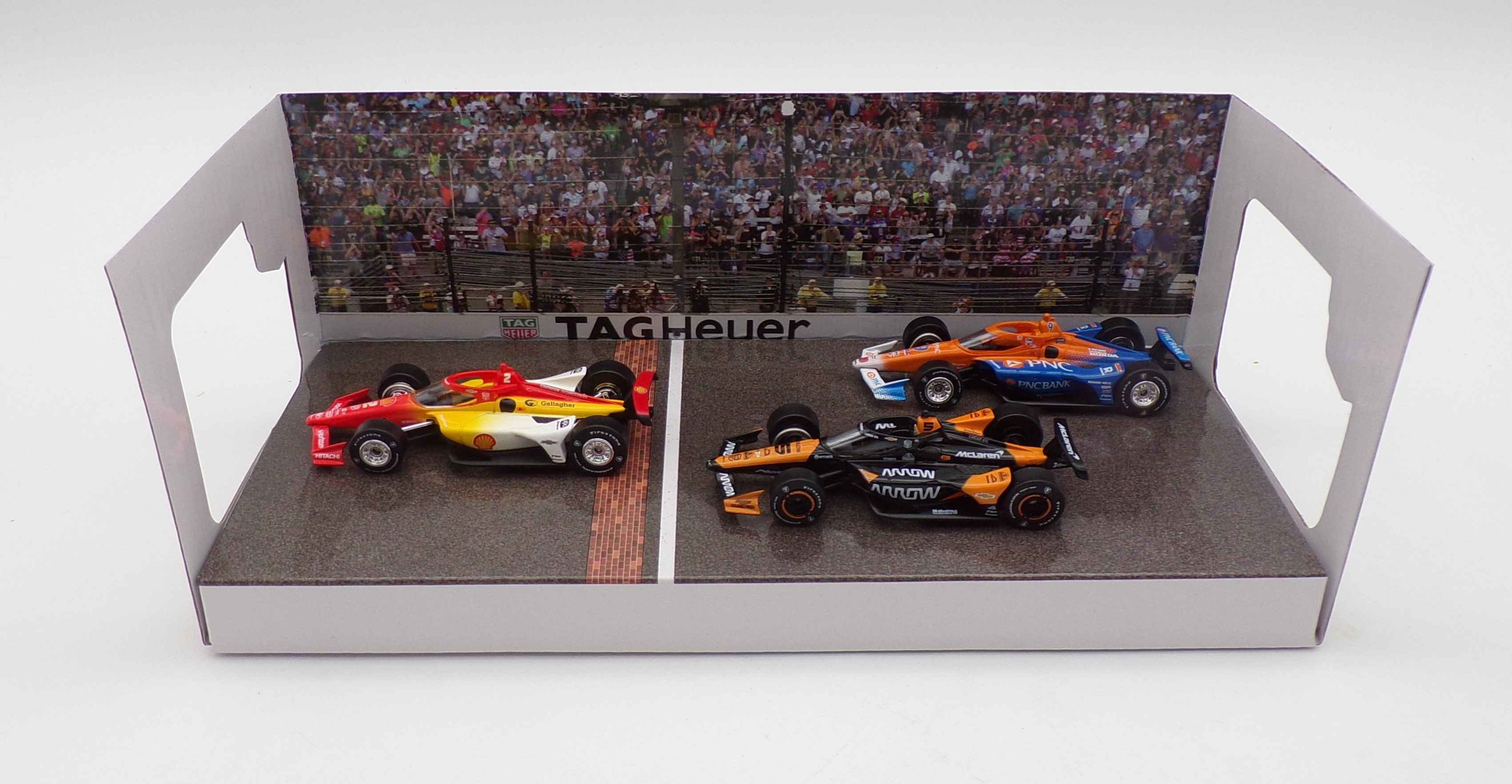 Indianapolis 500 Podium 3-Car Set Josef Newgarden, Pato O'Ward