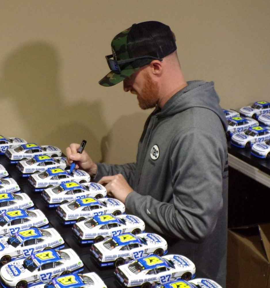 Jeb Rocks Jeb Burton Autographed 2023 Solid Rock Carriers Talladega 4/22 Race Win ...