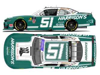 *CANCELLED* Jeremy Clements 2025 Harrisons Throwback 1:24 Color Chrome Nascar Diecast - Xfinity Series Jeremy Clements, Nascar Diecast, 2025 Nascar Diecast, 1:24 Scale Diecast