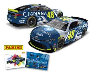 *Preorder* Jimmie Johnson 2027 Carvana / Lowes 1:24 w/Panini Card Nascar Diecast Jimmie Johnson, Nascar Diecast, 2026 Nascar Diecast, 1:24 Scale Diecast