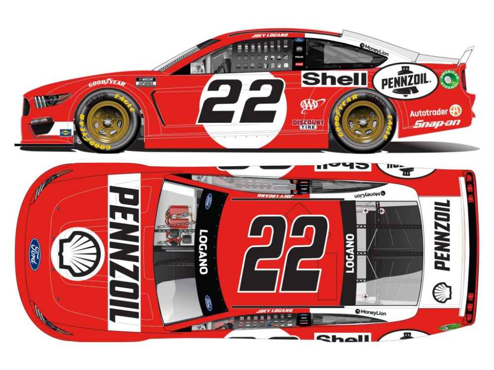 Joey Logano Signed LE NASCAR #22 Shell Penzoil Darlington Win 2022 Mustang 124 Diecast Car Pa Joey Logano Signed LE NASCAR #22 Shell Penzoil Darlington Win 2022 Mustang 124 Diecast Car Pa