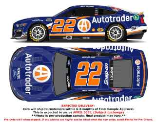 *CANCELLED* Joey Logano 2023 AutoTrader 1:24 Color Chrome Nascar Diecast Joey Logano, Nascar Diecast, 2023 Nascar Diecast, 1:24 Scale Diecast