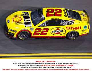 *CANCELLED* Joey Logano 2023 Shell-Pennzoil Duel 1 at Daytona 2/16 Race Win 1:24 Nascar Diecast Joey Logano, Nascar Diecast, 2023 Nascar Diecast, 1:24 Scale Diecast
