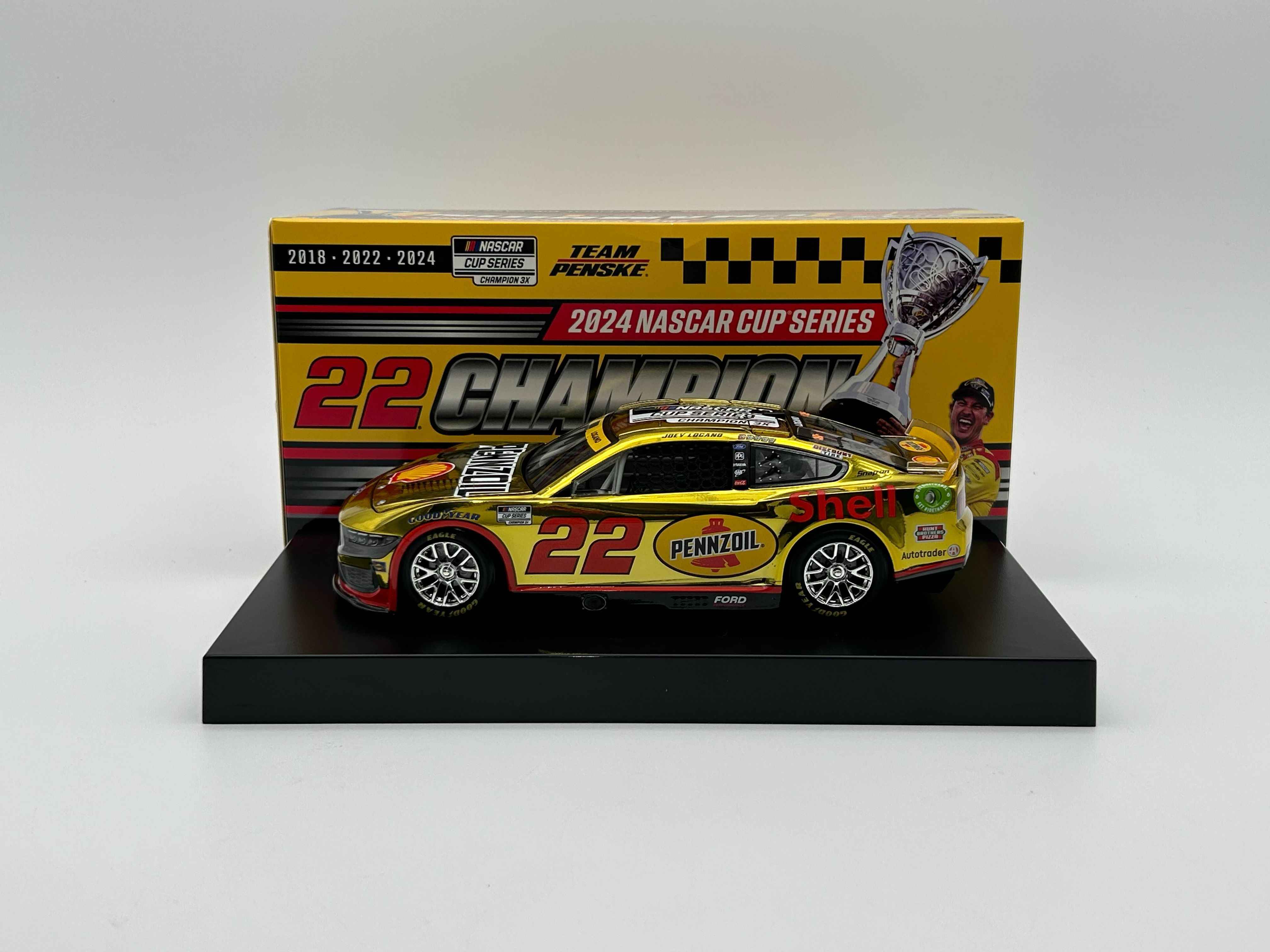 Joey Logano 2024 Cup Champion 1:24 Color Chrome Nascar Diecast