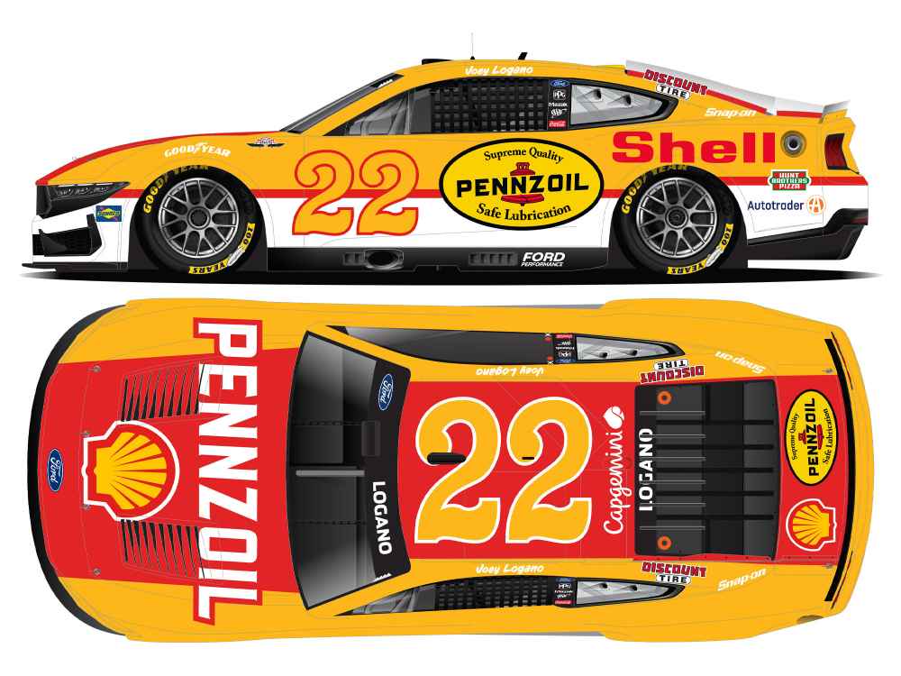 Joey Logano Autographed 2025 Shell-Pennzoil 1:24 Nascar Diecast