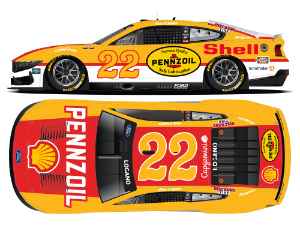 *CANCELLED* Joey Logano Autographed 2025 Shell-Pennzoil Throwback  1:24 Nascar Diecast Joey Logano, Nascar Diecast, 2025 Nascar Diecast, 1:24 Scale Diecast, Autographed