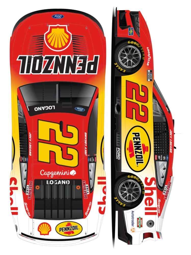 Nascar Body Shell Joey Logano 2025 Shell-Pennzoil Special 1:24 Nascar Diecast