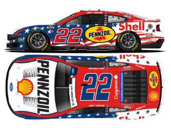 *Preorder* Joey Logano 2026 Shell-Pennzoil Stars and Stripes 1:24 Galaxy Nascar Diecast - FOIL NUMBER DIECAST Joey Logano, Nascar Diecast, 2026 Nascar Diecast, 1:24 Scale Diecast