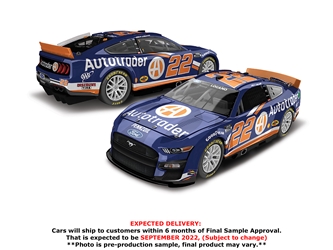 *Preorder* Joey Logano Autographed 2022 AutoTrader 1:24 Nascar Diecast Joey Logano, Nascar Diecast, 2022 Nascar Diecast, 1:24 Scale Diecast