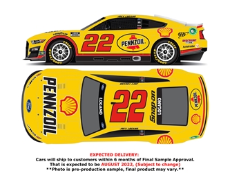 *Preorder* Joey Logano Autographed 2022 Shell-Pennzoil 1:24 Nascar Diecast Joey Logano, Nascar Diecast, 2022 Nascar Diecast, 1:24 Scale Diecast