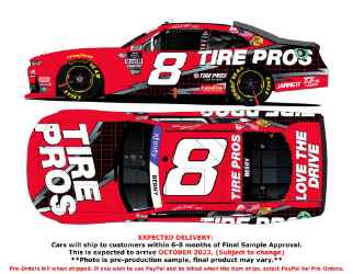 *CANCELLED* Josh Berry 2023 Tire Pros Darlington Throwback 1:24 Color Chrome Nascar Diecast - Xfinity Series Josh Berry, Nascar Diecast, 2023 Nascar Diecast, 1:24 Scale Diecast