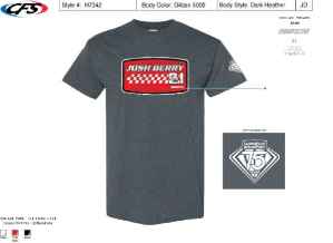 Josh Berry 2025 Adult 1-Spot Vintage Name & Number Tee Josh Berry, Tee, NASCAR, 2025