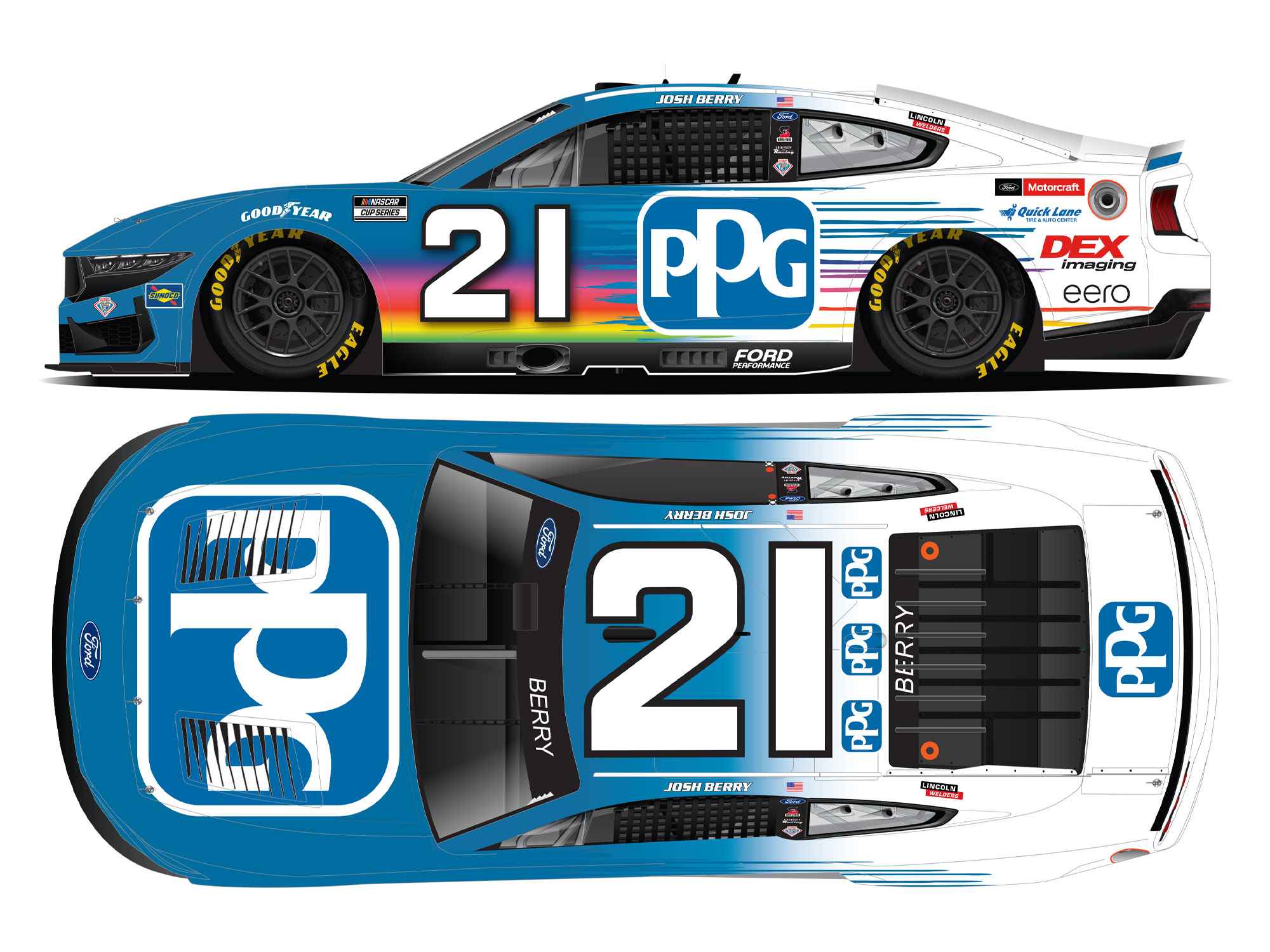 Josh Berry 2025 PPG 1:64 Nascar Diecast