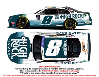 *Preorder* Josh Berry Autographed 2022 High Rock Vodka 1:24 Nascar Diecast Josh Berry, Nascar Diecast, 2021 Nascar Diecast, 1:24 Scale Diecast