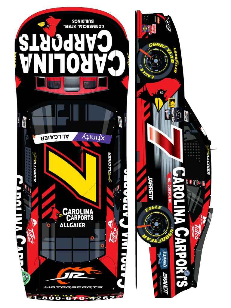 Justin Allgaier 2025 Carolina Carports 1:64 Nascar Diecast