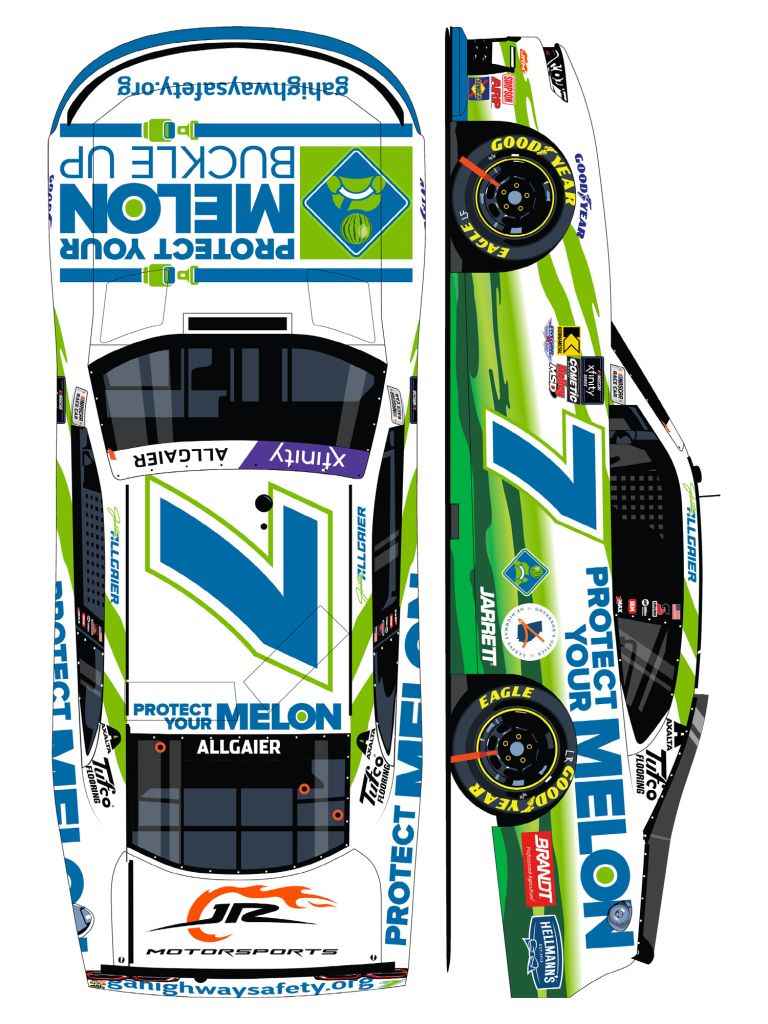 Justin Allgaier 2025 Protect Your Melon 1:24 Color Chrome Nascar